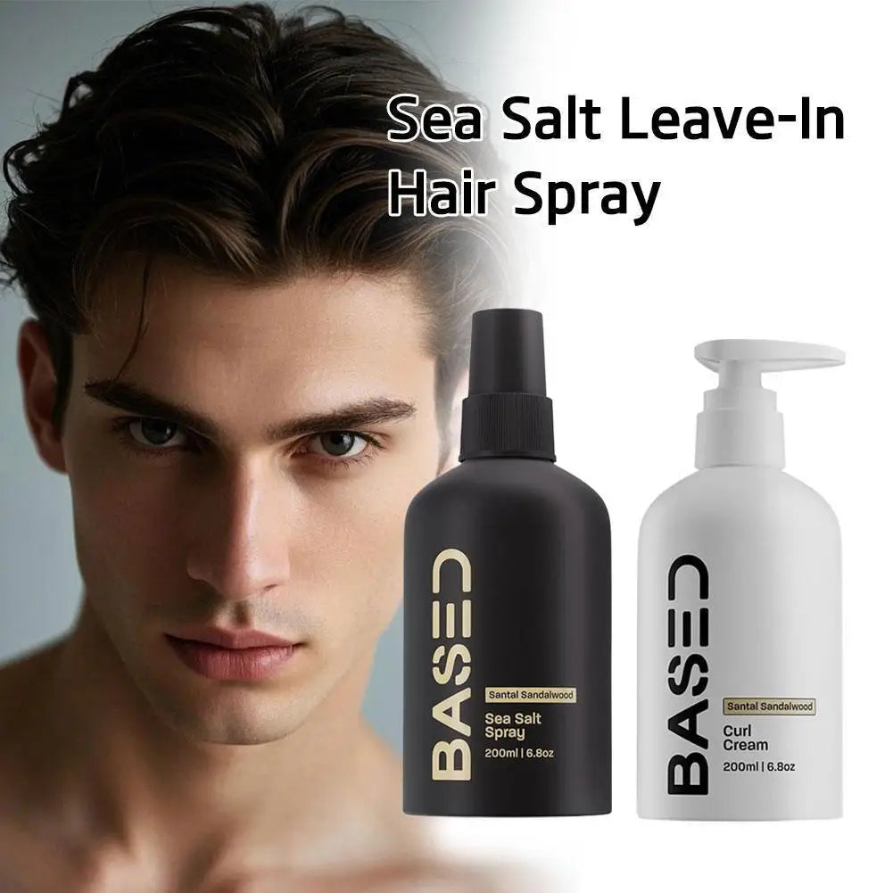 BASDE Hair Strengthening Serum Sea Salt Spray for Volumizing Hair Easy Fashion Natural Sea Salt Nourishing Hair Fixing Care